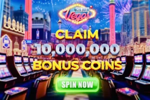 Club Vegas Casino Slots APK user interface displayed on an Android smartphone screen.