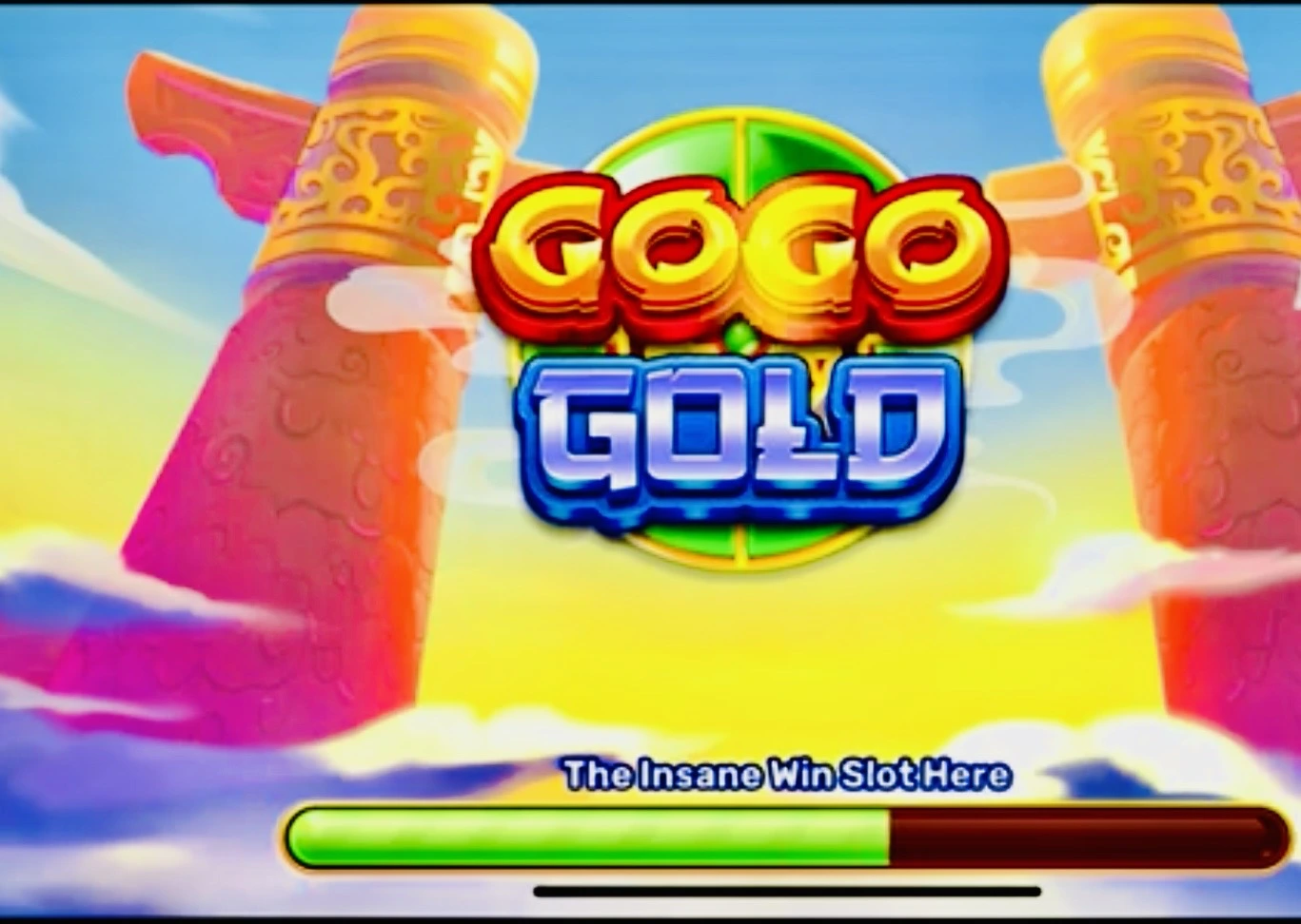 Go Go Gold Casino APK latest version download dashboard screen showing slot games on an Android smartphone.